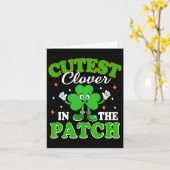 Grappige Shamrock Mooiste Klaver In De Patch St. P Kaart (Gele Bloem)
