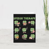 Grappige Shamrock spraaktherapie St. Patrick's Day Kaart (Voorkant)