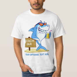 Grappige Shark aangepaste tekst kleding T-shirt