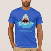 Grappige Shark aangepaste tekst kleding T-shirt (Voorkant)