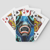 Grappige Shark Poker Cards – Aangepaste naam Deck Pokerkaarten (Achterkant)