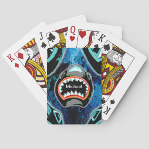Grappige Shark Poker Cards – Aangepaste naam Deck Pokerkaarten