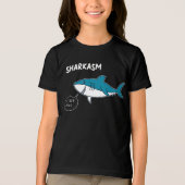 Grappige Sharkasm 'Ik hou van sla' Cartoon T-Shirt (Voorkant)
