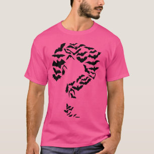 Grappige Sheldon Nerdy Bats vraagteken Comic Hero T-shirt