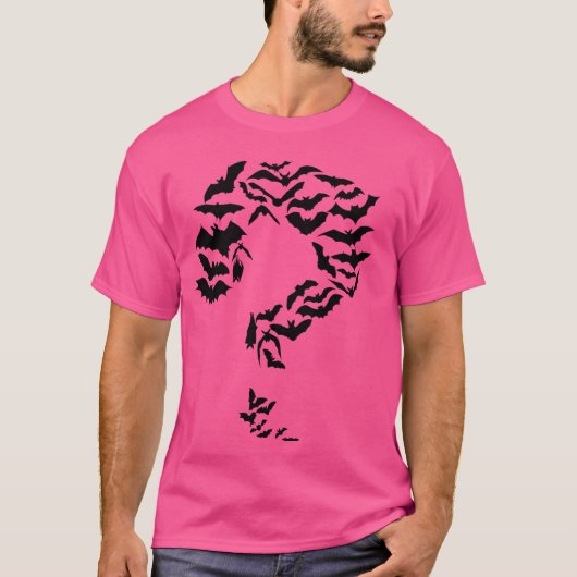Grappige Sheldon Nerdy Bats vraagteken Comic Hero T-shirt (Voorkant)