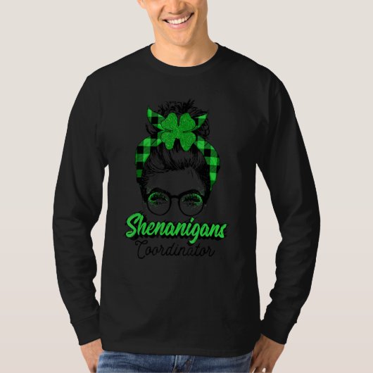 Grappige Shenanigans coördinator St Patrick S Day T-shirt (Voorkant)