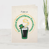 Grappige Shenanigans Drinkkaart – Feestje Kaart (Voorkant)