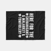 Grappige Shenanigans Mallotigheid En Tomeloosheid Fleece Deken (Voorkant (Horizontaal))