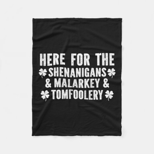 Grappige Shenanigans Mallotigheid En Tomeloosheid Fleece Deken (Voorkant)