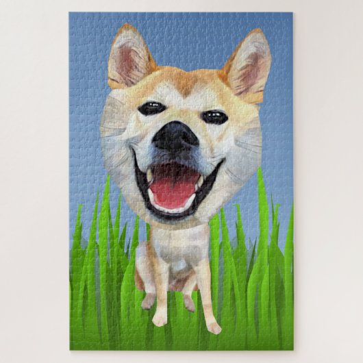 Grappige Shiba Inu 1014 stukjes moeilijke puzzel Legpuzzel (Verticaal)