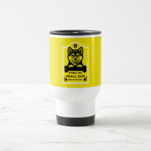 Grappige Shiba Inu-hondliefhebber Reisbeker