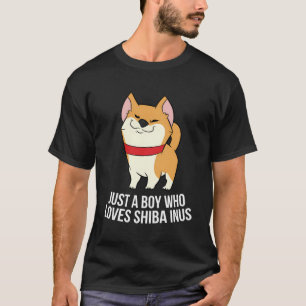 Grappige Shiba Inu jongen gewoon een jongen die ho T-shirt