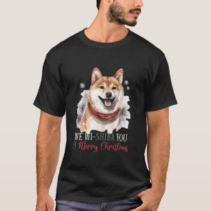 Grappige Shiba Inu Kerstmis Pun Shiba Inu Lover Ei T-shirt