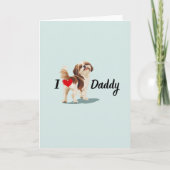 Grappige Shih Tzu Dog Bum Butt met Heart Fathers D Kaart (Voorkant)