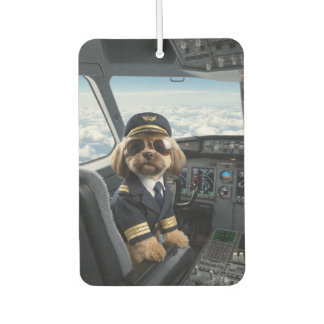 Grappige Shih Tzu Piloot Aangepaste Auto Geurversc Luchtverfrisser