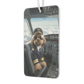 Grappige Shih Tzu Piloot Aangepaste Auto Geurversc Luchtverfrisser (Links)