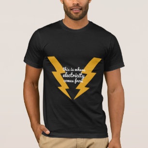 Grappige Shirts Elektrische bron Brilliant Flash