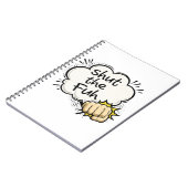 Grappige "Shut the Fuh" stripstijl weekplanner Notitieboek (Linkerzijde)