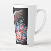 Grappige Siamese Demon en Angel Cat Latte Mok (Rechts)