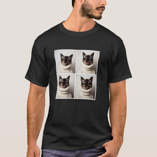 Grappige Siamese Kat Eigenaar Fokker T-shirt (Voorkant)