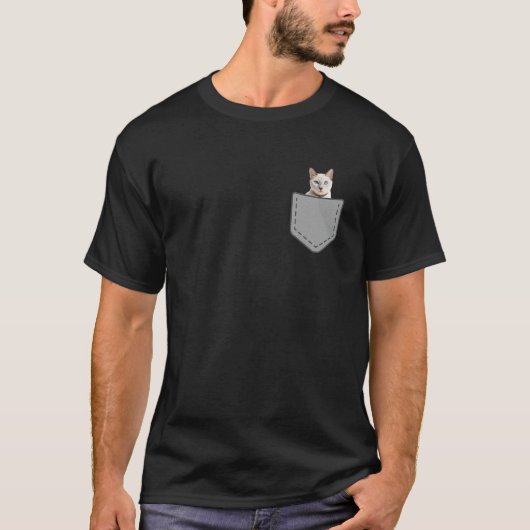 Grappige Siamese Kat In Je Zak T-shirt (Voorkant)