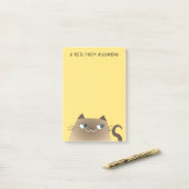 Grappige Siamese Kat Plaknotities Schattig Kawaii Post-it® Notes (Op bureau)