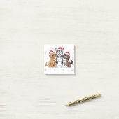 Grappige Siberische Husky-hond liefhebber Kerstboo Post-it® Notes (Op bureau)