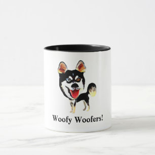 Grappige Siberische Husky-hond mok