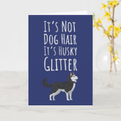 Grappige Siberische Husky Kaarten Hond Liefhebber  (Gele Bloem)