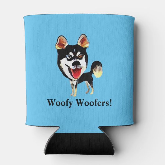 Grappige Siberische Husky Koelbox Blikjeskoeler (Achterkant)