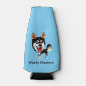 Grappige Siberische Husky Koelbox Flesjeskoeler (Voorkant)