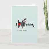 Grappige Siberische Husky van Dog Butt Fathers Day Kaart (Voorkant)