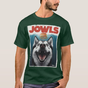 Grappige Siberische Husky Wangen Slede Hond Moeder T-shirt