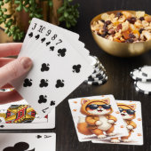 Grappige Siberische Kawaii Kat Pokerkaarten (Insitu)