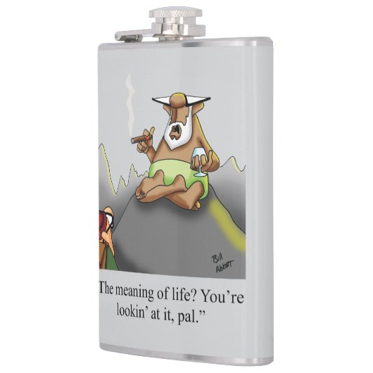Grappige sigaar Humor Hip Flask Gift Heupfles (Links)