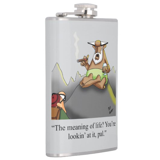 Grappige sigaar Humor Hip Flask Gift Heupfles (Rechts)