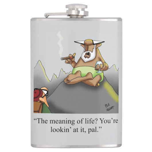 Grappige sigaar Humor Hip Flask Gift Heupfles (Voorkant)