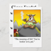 Grappige sigarenfeestuitnodigingen kaart (Voorkant / Achterkant)