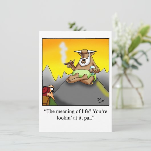 Grappige sigarenfeestuitnodigingen kaart (Staand voorkant)