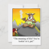 Grappige sigarenfeestuitnodigingen kaart (Voorkant)