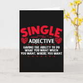Grappige Singles Awareness Day Anti-valentijnsdag Kaart (Gele Bloem)