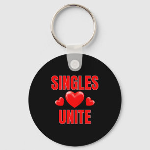 Grappige Singles Verenigen Valentijnsdag Humor Voo Sleutelhanger