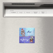 Grappige sint bernard hond ondeugend mooi vakantie magneet (Insitu (Vaatwasser))