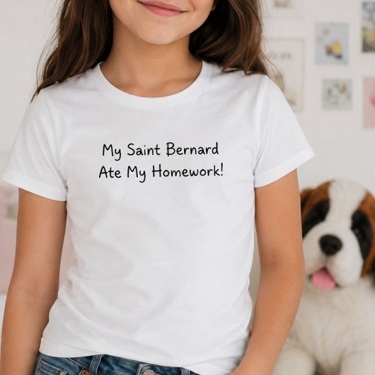Grappige Sint Bernard T-shirt