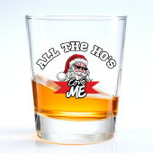 Grappige Sinterklaas Ho Ho Ho Vuile grap Kerstmis Shot Glas
