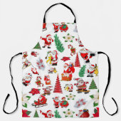 Grappige Sinterklaas illustratie Schort (Voorkant)