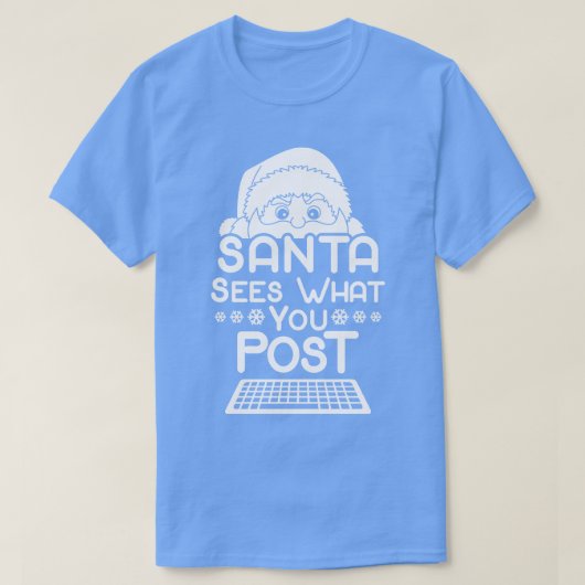 Grappige Sinterklaas Kerstmis Social Media Tiktok  T-shirt (Design voorkant)