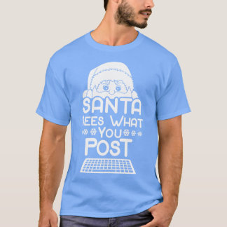 Grappige Sinterklaas Kerstmis Social Media Tiktok  T-shirt