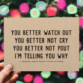 Grappige Sinterklaas komt naar de stad Kraft Xmas Feestdagenkaart