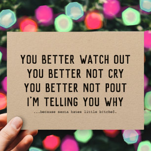 Grappige Sinterklaas komt naar de stad Kraft Xmas Feestdagenkaart